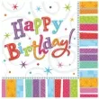 serwetki happy birthday radiant 33 cm amscan 16 szt