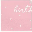serwetki happy birthday rozowe partydeco 33 cm 20 szt