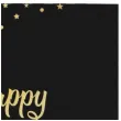 serwetki happy new year czarne partypal 33 cm 10 szt