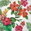 serwetki hawajskie kwiaty paw 33 cm 20 szt
