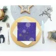 serwetki hello winter swiateczne sniezynki granatowy godan 33 cm 20 szt