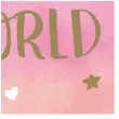 serwetki hello world gwiazdki i serca rozowy jasny amscan 33 cm 16 szt