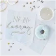 serwetki hip hip hooray niebieskie ginger ray 33 cm 16 szt