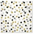 serwetki kolorowe kropki czarno zlote paw 33 cm 20 szt
