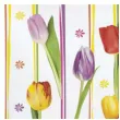 serwetki kolorowe tulipany i paski maki 33 cm 20 szt