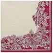 serwetki koronkowa ramka czerwone maki 33 cm 20 szt