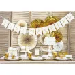 serwetki kropeczki biale partydeco 33 cm 20 szt