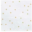 serwetki kropeczki biale partydeco 33 cm 20 szt