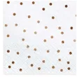 serwetki kropki biale partydeco 33cm