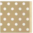 serwetki kropki duze bezowe maki 33 cm 20 szt