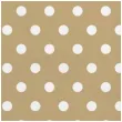 serwetki kropki duze bezowe maki 33 cm 20 szt