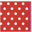 serwetki kropki duze czerwone partypal 33 cm 10 szt
