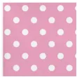 serwetki kropki duze rozowe maki 33 cm 20 szt