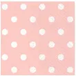 serwetki kropki duze rozowe partypal 33 cm 10 szt