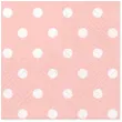 serwetki kropki duze rozowe partypal 33 cm 10 szt