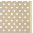 serwetki kropki male bezowe maki 33 cm 20 szt