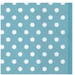 serwetki kropki male niebieskie maki 33 cm 20 szt