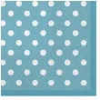 serwetki kropki male niebieskie maki 33 cm 20 szt