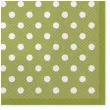 serwetki kropki male zielone maki 33 cm 20 szt