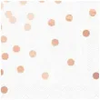serwetki kropki rozowe zloto biale partypal 33x33 cm 10 szt