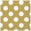 serwetki kropki zlote unique 33 cm 16 szt