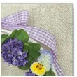 serwetki kwiaty fioletowy wieniec maki 33 cm 20 szt