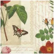 serwetki kwiaty i motyle vintage maki 33 cm 20 szt