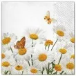 serwetki kwiaty stokrotki i motyle maki 33 cm 20 szt
