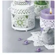 serwetki lawenda w koronkowych doniczkach maki 33 cm 20 szt