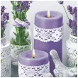 serwetki lawenda w koronkowych doniczkach maki 33 cm 20 szt