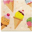 serwetki lody rozki paw 33 cm 20 szt