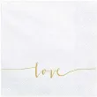 serwetki love biale partydeco 33 cm 20 szt
