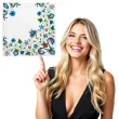 serwetki ludowe kaszubski folk na bieli maki 33 cm 20 szt