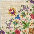 serwetki ludowe kaszubskie drobne kwiaty maki 33 cm 20 szt