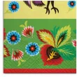 serwetki ludowe kogut i zielen maki 33 cm 20 szt