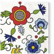 serwetki ludowe kwiaty paw 33 cm 20 szt