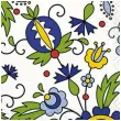 serwetki ludowe kwiaty paw 33 cm 20 szt
