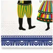 serwetki ludowe muzykanci paw 33 cm 20 szt