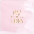 serwetki maz i zona rozowe partydeco 33 cm 20 szt