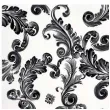 serwetki ornament czarny paw 33 cm 20 szt