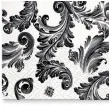 serwetki ornament czarny paw 33 cm 20 szt