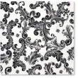 serwetki ornament czarny paw 33 cm 20 szt