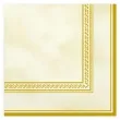 serwetki ozdobna ramka kremowo zlote maki 33 cm 20 szt