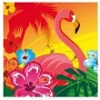 serwetki papierowe flaming i hibiskus boland 33 cm 12 szt
