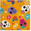 serwetki papierowe halloween dia de los muertos partypal pomaranczowy 33 cm 10 szt