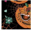 serwetki papierowe halloween muertos czarny maki 33 cm 20 szt