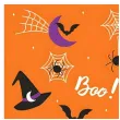 serwetki papierowe halloween pomaranczowy maki 33 cm 20 szt