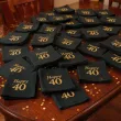 serwetki papierowe na 40 urodziny jednorazowe happy birthday eleganckie czarno zlote 20 szt