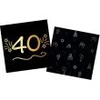 serwetki papierowe urodziny 40 shining glam folat 33 cm folat 16 szt