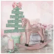 serwetki pastelowy konik i choinka maki 33 cm 20 szt